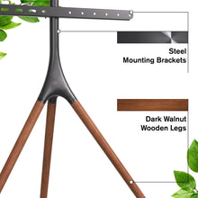 Load image into Gallery viewer, ProMounts Premium Artistic Easel Tripod TV Stand for 47-72 inch LED LCD OLED Flat and Curved Screens, Portable Height Adjustable TV Mount Stand for Bedroom, Living Room, Studio ProMounts TV Stand