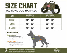 Load image into Gallery viewer, Adjustable Tactical Dog Harness for Medium & Large Dogs, Heavy-Duty No-Pull Vest with Metal Buckle and Control Handle | Green Camouflage One Products