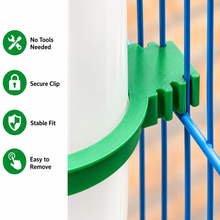 Load image into Gallery viewer, ProMounts 3-Pack Automatic Bird Feeder & Water Dispenser Set – Small, Medium & Large Gravity Feed Cage Cups for Budgies, Parakeets, Cockatiels & Small Birds