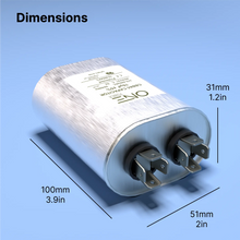 Load image into Gallery viewer, ONE Power 12.5-MFD, 370V or 440V Single Run A/C Capacitor 12.5 uF CBB65B Air Conditioner Capacitors for AC Unit Fan Motor Start or Heat Pump or Condenser Straight Cool (OPCSR12) One Products AC Capacitors