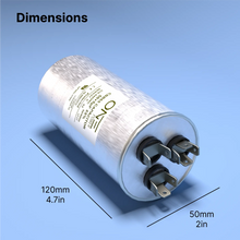 Load image into Gallery viewer, ONE Power 50/5-MFD, 370V or 440V Dual Run A/C Capacitor 50+5 uF CBB65B Air Conditioner Capacitors for AC Unit Fan Motor Start or Heat Pump or Condenser Straight Cool (OPCDR505) One Products AC Capacitors