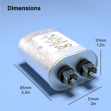 Load image into Gallery viewer, ONE Power 7.5-MFD, 370V or 440V Single Run A/C Capacitor 7.5 uF CBB65B Air Conditioner Capacitors for AC Unit Fan Motor Start or Heat Pump or Condenser Straight Cool (OPCSR75) One Products AC Capacitors