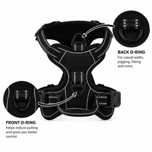 Load image into Gallery viewer, Promounts Reflective No-Pull Dog Harness with Front and Back Leash Clips, Adjustable Breathable Mesh Pet Vest | Medium
