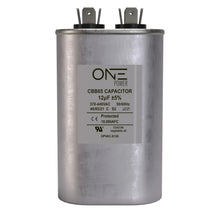 Load image into Gallery viewer, ONE Power 12.5-MFD, 370V or 440V Single Run A/C Capacitor 12.5 uF CBB65B Air Conditioner Capacitors for AC Unit Fan Motor Start or Heat Pump or Condenser Straight Cool (OPCSR12) One Products AC Capacitors