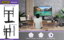 Load image into Gallery viewer, ProMounts Tabletop TV Stand Mount for 37"-65 TVs Holds up to 88lbs - One Products