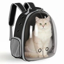 Load image into Gallery viewer, Pet Carrier Bag, Breathable And Transparent Travel Carrier Suitable for Cats And Small Dogs, Portable Space Capsule Bag with Zipper Portable for Outdoor Adventures (Black) One Products