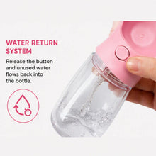 Load image into Gallery viewer, Portable Pet Water Bottle with Built-In Drinking Bowl – Leakproof Travel Water Dispenser for Dogs, Cats & Small Pets | Ideal for Walks, Hiking, Travel & Outdoor Adventures One Products