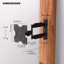 Load image into Gallery viewer, ProMounts Articulating/Full Motion TV Wall Mount for 17" to 47" TVs up to 77lbs ProMounts Articulating Mount