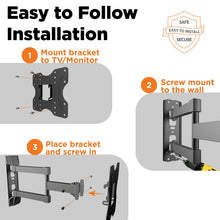 Load image into Gallery viewer, ProMounts Articulating/Full Motion TV Wall Mount for TVs 26"-45" Up to 77 lbs (OMA2201) ProMounts Articulating Mount