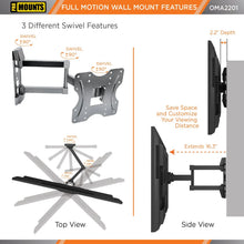 Load image into Gallery viewer, ProMounts Articulating/Full Motion TV Wall Mount for TVs 26"-45" Up to 77 lbs (OMA2201) ProMounts Articulating Mount