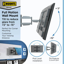 Load image into Gallery viewer, ProMounts Articulating TV Wall Mount for 32”-65” Holds up to 70lbs (MA4401) ProMounts Articulating Mount