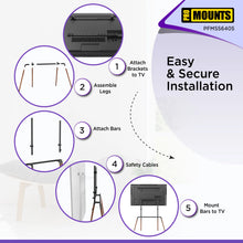 Load image into Gallery viewer, ProMounts Easel TV Stand Mount For 42"-84" TVs And Holds Up To 99Lbs ProMounts TV Stand