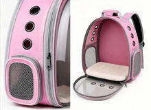 Load image into Gallery viewer, ProMounts Pet Carrier Backpack for Cats & Small Dogs, Airline-Friendly Bubble Carrier with Mesh Ventilation & Safety Leash | Pink One Products