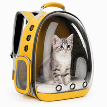 Load image into Gallery viewer, ProMounts Pet Carrier Backpack for Cats & Small Dogs, Airline-Friendly Bubble Carrier with Mesh Ventilation & Safety Leash | Yellow One Products