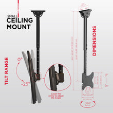 Load image into Gallery viewer, ProMounts Premium Articulating / Full Motion TV Ceiling Mount for 23" to 42" TVs Up to 110lbs ProMounts Ceiling Mount