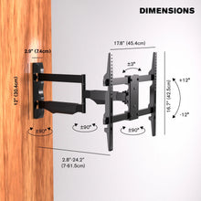 Load image into Gallery viewer, ProMounts Premium Articulating / Full-Motion TV Wall Mount for 32" to 65" TVs up to 80lbs Promounts Articulating Mount