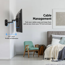 Load image into Gallery viewer, ProMounts Premium Articulating TV Wall Mount for Heavy Duty TV for 17-42 Inch Flat and Curved TV Screens, Holds Up to 44 lbs Max VESA 200x200 ProMounts Articulating Mount