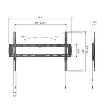 Load image into Gallery viewer, ProMounts Premium Flat / Fixed Wall TV Mount for 37" to 110" TVs Up to 143lbs (UF-PRO640) ProMounts Flat Mount