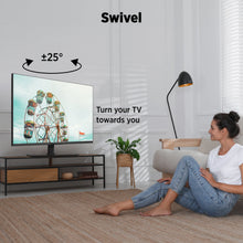 Load image into Gallery viewer, ProMounts Premium Universal TV Stand for 37-72 Inch LCD LED Smart TVs, ± 25° Swivel TV Stand, Sturdy Thick Tempered Glass Base (AMSA6401) ProMounts TV Stand