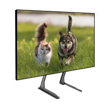 Load image into Gallery viewer, ProMounts Tabletop TV Stand Mount Height Adjustable Brackets for Displays 13”-72” ProMounts TV Stand