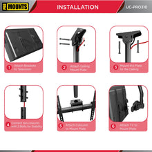 Load image into Gallery viewer, ProMounts Tilt and Swivel Ceiling TV Mount for 37"-90" Screens Holds up to 88Lbs. (UC-PRO310) ProMounts Ceiling TV Mount