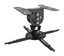 Load image into Gallery viewer, ProMounts Universal Ceiling Drop Down Projector Mount Bracket for Flat or Sloped Ceiling, Compatible with LCD/DLP Projector, Tilts ±20°/Swivel 360° and Suspends up to 7.5" (UPR-PRO150) ProMounts Projector Mount