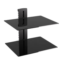 Load image into Gallery viewer, ProMounts Double Glass AV Wall Shelf - Durable and Stylish ProMounts Specialty