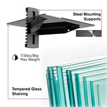 Load image into Gallery viewer, ProMounts Durable Single AV Wall Shelf - Ideal for Your Entertainment Needs ProMounts Component Shelf