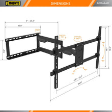 Load image into Gallery viewer, ProMounts Premium Indoor and Outdoor Articulating TV Mount TV Mount with Extendable Arm for 32"-75" TVs Holds up to 132lbs ProMounts Outdoor Articulating Mount