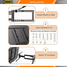 Load image into Gallery viewer, ProMounts Premium Indoor and Outdoor Articulating TV Mount TV Mount with Extendable Arm for 32"-75" TVs Holds up to 132lbs ProMounts Outdoor Articulating Mount