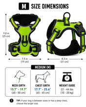 Load image into Gallery viewer, Promounts Reflective No-Pull Dog Harness with Front and Back Leash Clips, Adjustable Breathable Mesh Pet Vest | Medium