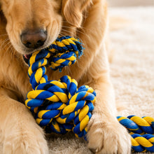 Load image into Gallery viewer, ProMounts 2-Pack Durable Cotton Rope Dog Toys Set for Tug of War & Chewing, Interactive Knot Rope Toys for Small, Medium & Large Dogs