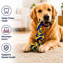Load image into Gallery viewer, ProMounts 2-Pack Durable Cotton Rope Dog Toys Set for Tug of War & Chewing, Interactive Knot Rope Toys for Small, Medium & Large Dogs