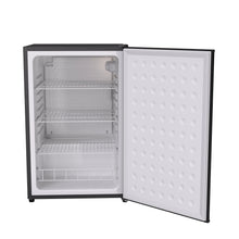 Load image into Gallery viewer, SnowLion Premium 122L Solid Door 4.3 Cu.ft. Freestanding Under-Counter Mini Fridge in Black (OSFS020-BXL) SnowLion Solid Door Extra Large