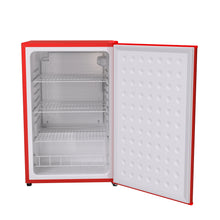 Load image into Gallery viewer, SnowLion Premium 122L Solid Door Mini Fridge 4.3 Cu.ft. Freestanding Under-Counter Mini Refrigerator in Red (OSFS019-RXL) SnowLion Solid Door Extra Large