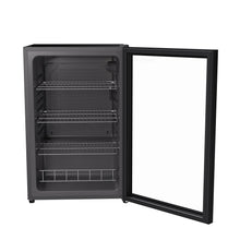 Load image into Gallery viewer, SnowLion Premium 131L Beverage Refrigerator 4.6 Cu.ft. Freestanding Mini Fridge With Glass Door in Black (OSFG023-BXL) SnowLion Glass Door Extra Large