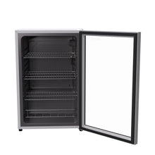 Load image into Gallery viewer, SnowLion Premium 131L Beverage Refrigerator 4.6 Cu.ft. Freestanding Mini Fridge With Glass Door in White (OSFG024-WXL) SnowLion Glass Door Extra Large