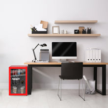 Load image into Gallery viewer, SnowLion Premium 69L Beverage Refrigerator 2.4 Cu.ft. Freestanding Mini Fridge With Glass Door in Red (OSFG016-RL) SnowLion Glass Door Large