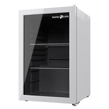 Load image into Gallery viewer, SnowLion Premium 69L Beverage Refrigerator 2.4 Cu.ft. Freestanding Mini Fridge With Glass Door in White (OSFG018-WL) SnowLion Glass Door Large