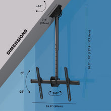 Load image into Gallery viewer, ProMounts Tilt and Swivel Ceiling TV Mount 37-90 Inch Screens Holds up to 110Lbs. (UC-PRO310XL) ProMounts Ceiling Mount