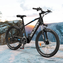 Load image into Gallery viewer, Goldoro Electric Bike 26" X7 Aluminum Alloy Mountain Bike, 250W/36V, MAX 18 MPH, 21 speed(Black) - One Products
