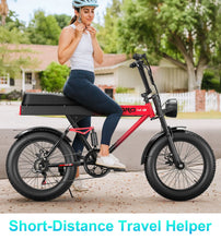 Load image into Gallery viewer, Goldoro Electric Bike for Adults 500W, 20 Inch Fat Tire Ebike 31 MPH & 50-60 Miles Commuter E Bike, 48V 20AH Electric Bicycle (Red) - One Products