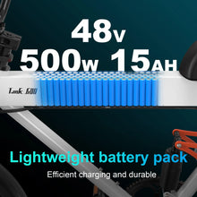 Load image into Gallery viewer, Goldoro Electric Bike for Adults 500W, 20 Inch Fat Tire Ebike 31 MPH & 50-60 Miles Commuter E Bike, 48V 20AH Electric Bicycle (White) - One Products