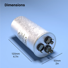 Load image into Gallery viewer, ONE Power 45/5-MFD, 370V or 440V Dual Run A/C Capacitor 45+5 uF CBB65B Air Conditioner Capacitors for AC Unit Fan Motor Start or Heat Pump or Condenser Straight Cool (OPCDR455) One Products AC Capacitors
