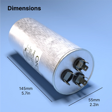 Load image into Gallery viewer, ONE Power 70/7.5-MFD, 370V or 440V Dual Run A/C Capacitor 70+7.5 uF CBB65B Air Conditioner Capacitors for AC Unit Fan Motor Start or Heat Pump or Condenser Straight Cool (OPCDR705) One Products AC Capacitors

