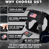 Durable Tactical Dog Harness for Medium and Large Breeds, featuring an Adjustable Vest with Handle, Metal Buckle, and Black Camouflage Patches. One Products