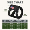 Durable Tactical Dog Harness for Medium and Large Breeds, featuring an Adjustable Vest with Handle, Metal Buckle, and Black Camouflage Patches. One Products