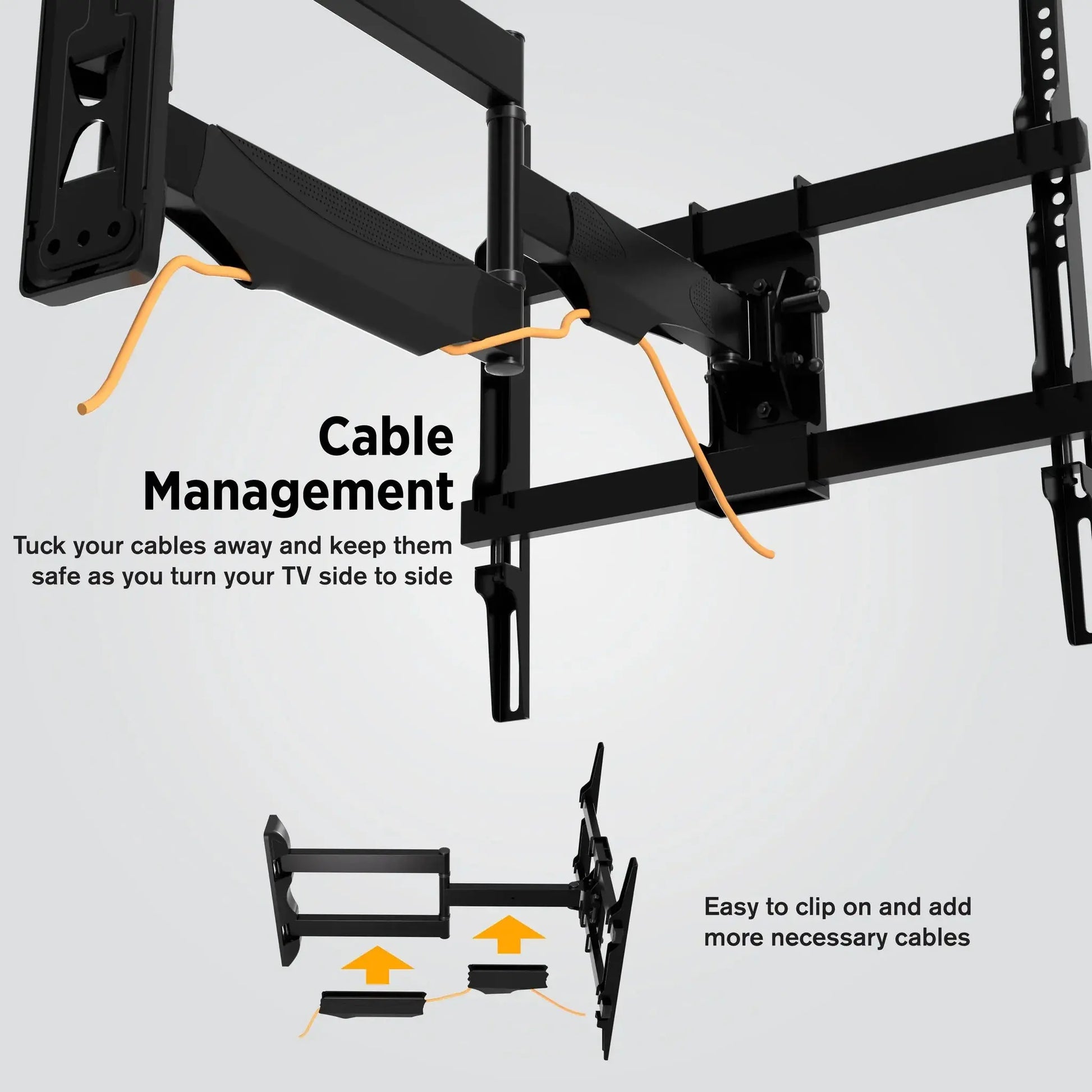 ProMounts Articulating / Full-Motion TV Wall Mount for 32" to 65" TVs up to 80lbs (FSA44) - One Products-Premium TV Wall Mount