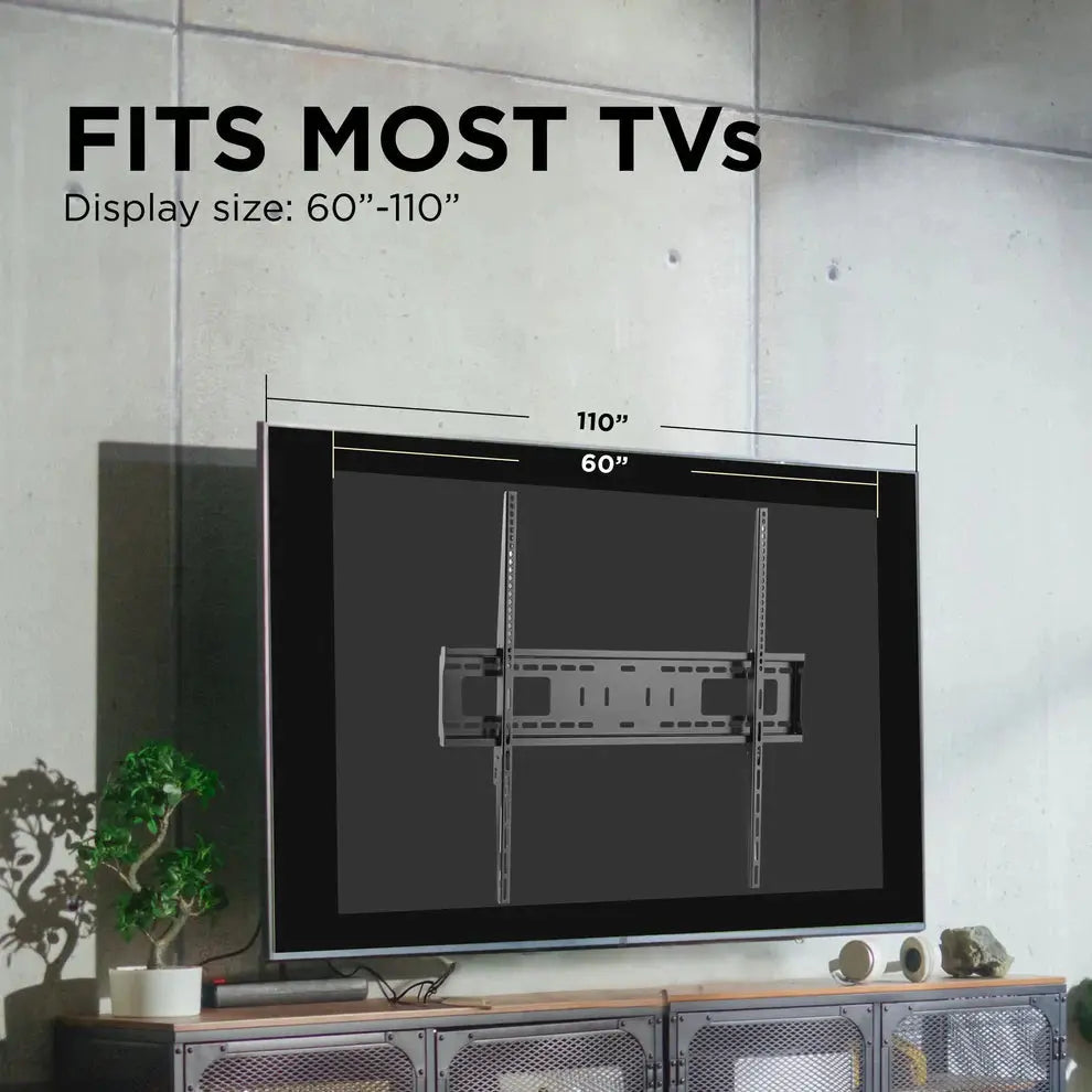 ProMounts Premium Flat / Fixed TV Wall Mount for 60" to 110" TVs Up to 165lbs (UF-PRO400) - One Products