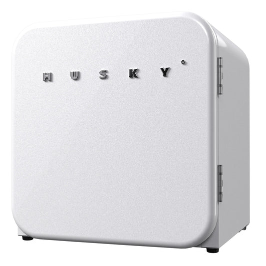 Husky Premium 43L Retro Style Mini Fridge 1.5 C.ft. Freestanding Under-counter refrigerator in White Husky Retro Extra Large